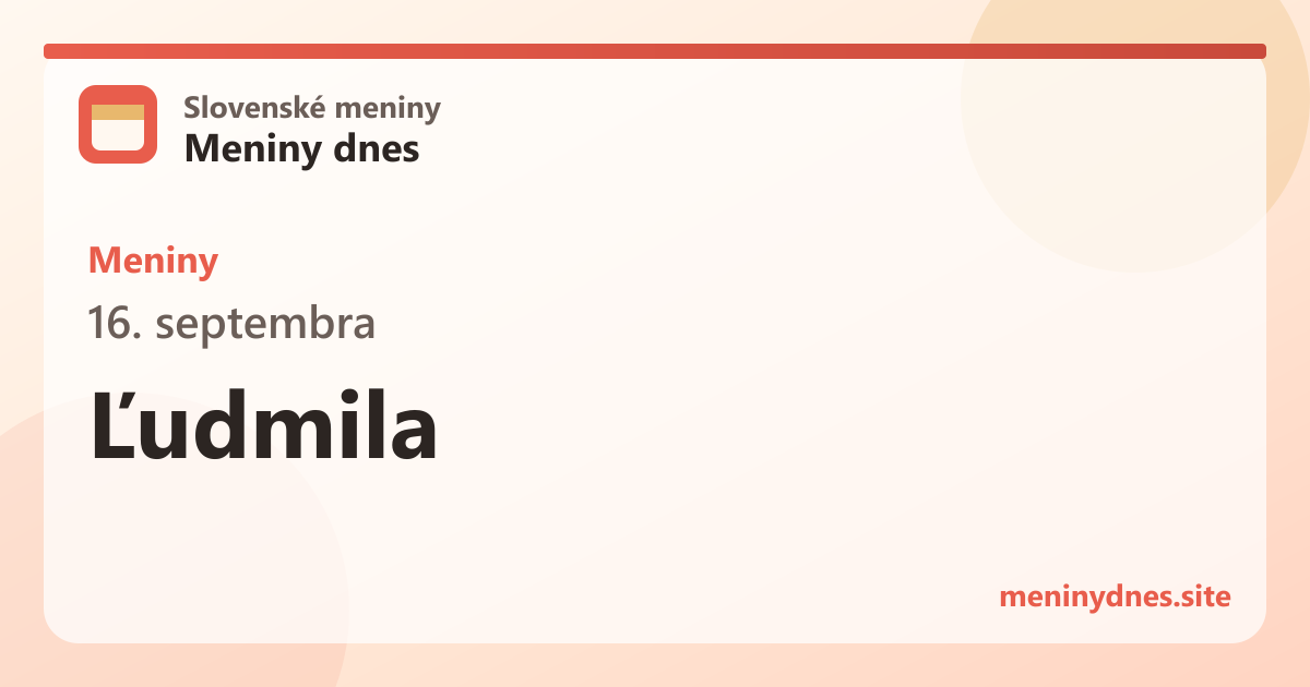 Meniny 16. septembra: Ľudmila