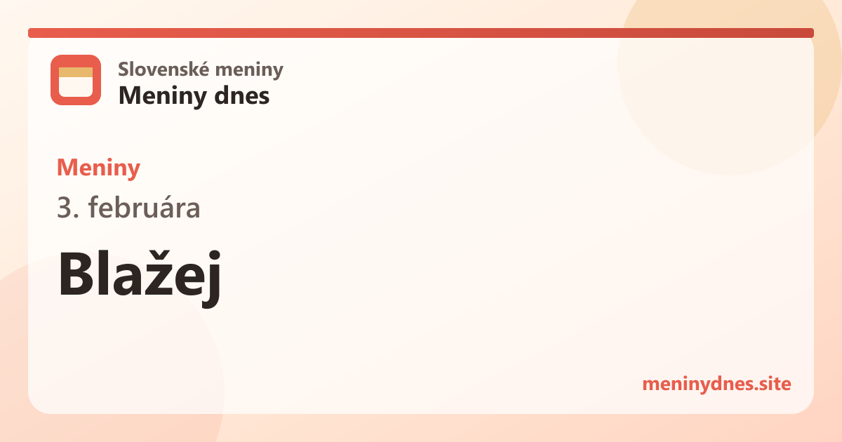 Meniny 3. februára: Blažej